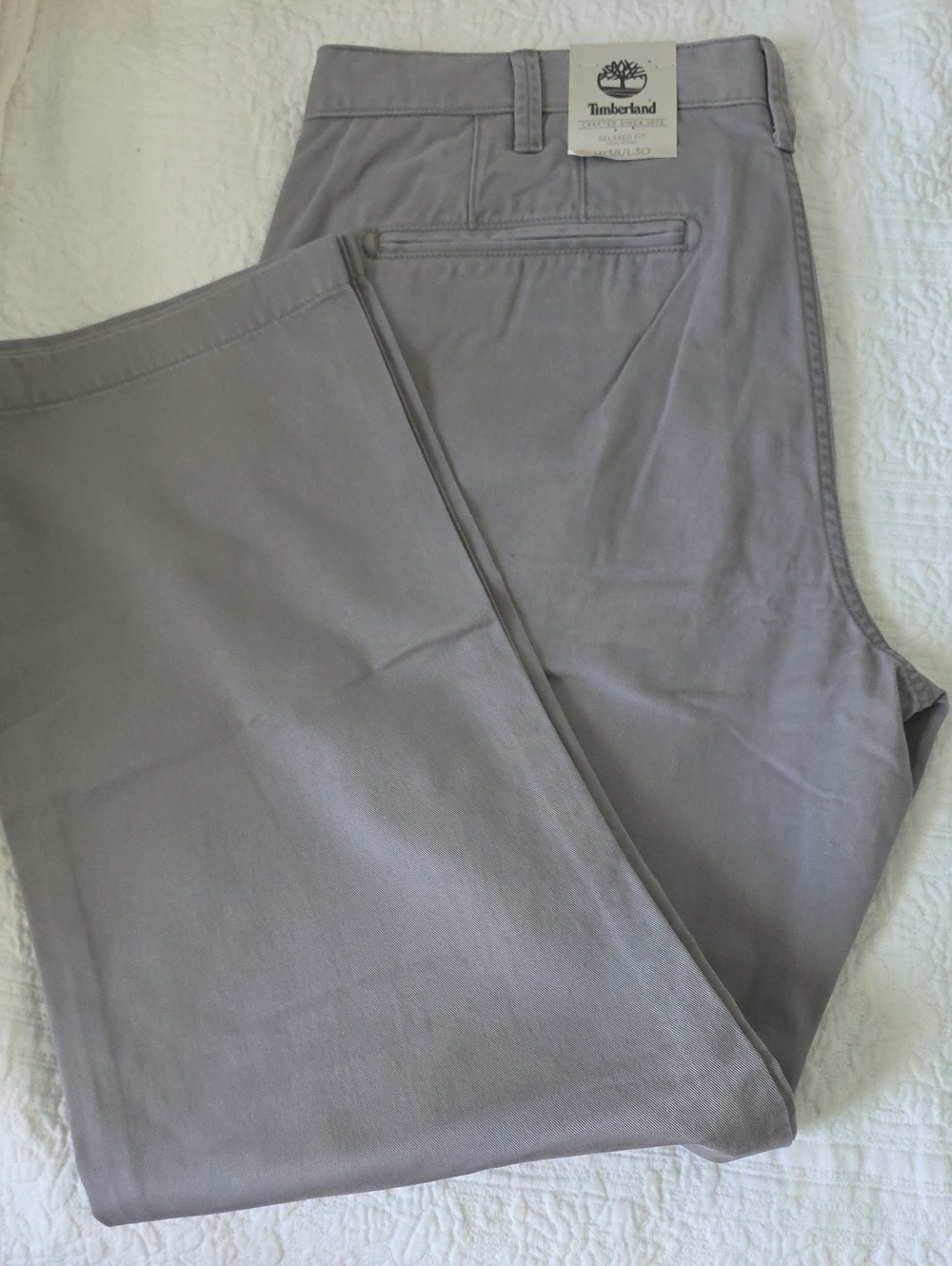 Timberland Men's Light Gray Chino Pants